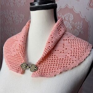Blush Crochet Collar | Upcycled Vintage Doilie